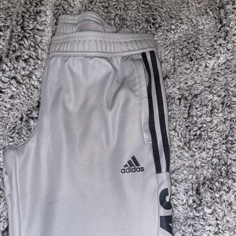 Gray adidas joggers